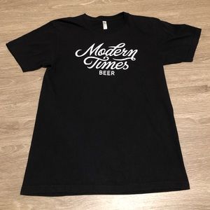 Modern Times Beer Co. Black Logo Shirt Mens Medium